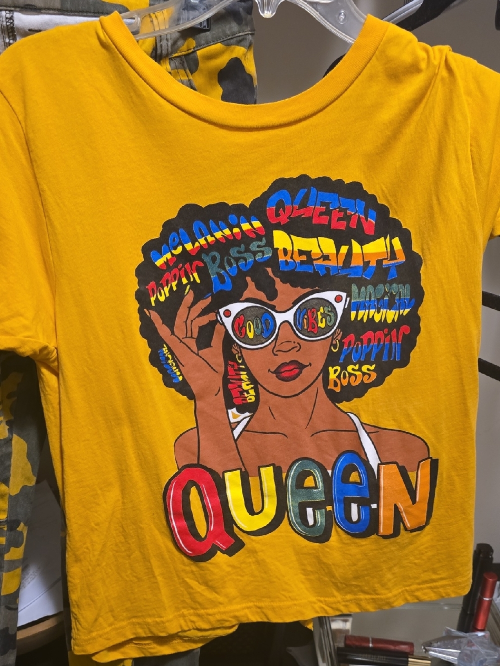 Yellow "Queen" Graphic Tee